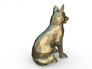 german shepherd figure 2 3D Print Model