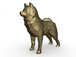 akita inu figure 3D Print Model