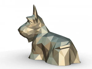 scottish terrier figure 3D Print Model