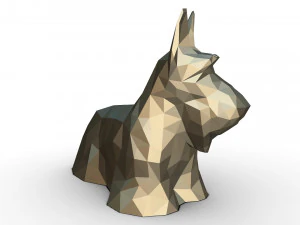 scottish terrier figure 3D Print Model