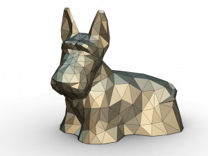 scottish terrier figure Model do druku 3D