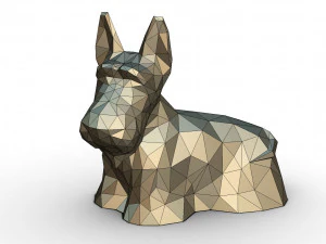 scottish terrier figure 3D Print Model
