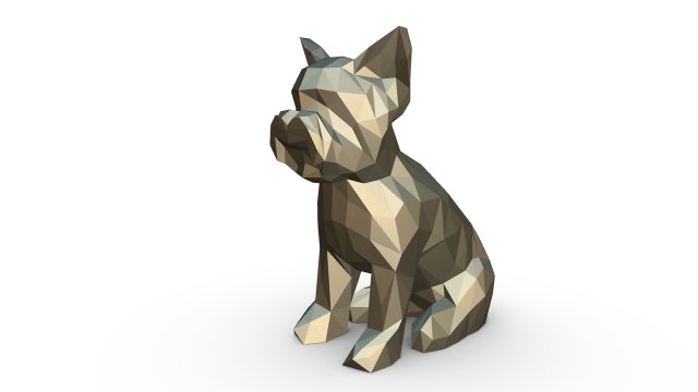 yorkshire terrier figure Modelo 3D .c4d .max .obj .3ds .fbx .stl .blend 