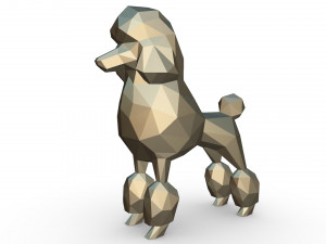 poodle figure Modelo de impresión 3D