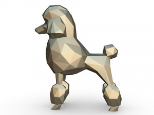 poodle figure 3D Baskı Modeli