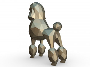 poodle figure 3D Baskı Modeli