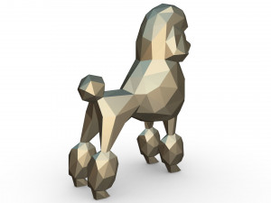 poodle figure 3D Baskı Modeli