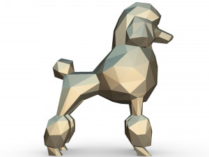 poodle figure 3D Baskı Modeli