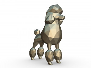 poodle figure 3D Baskı Modeli