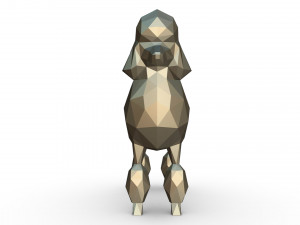 poodle figure 3D Baskı Modeli