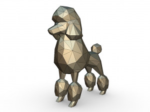 poodle figure 3D Baskı Modeli