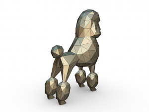 poodle figure 3D Baskı Modeli