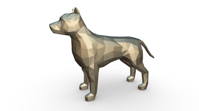 pit bull figure Modello di stampa 3D .c4d .max .obj .3ds .fbx .stl .blend