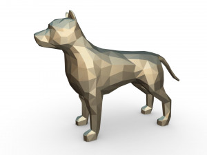 pit bull figure 3D Print Model