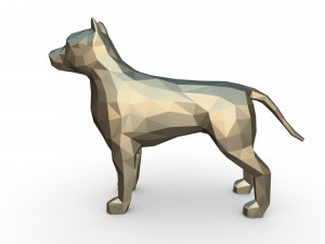 pit bull figure Modello di stampa 3D