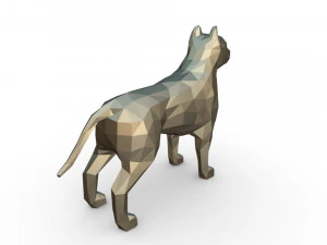 Pitbull-Figur 3D Druckmodell