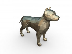pit bull figure Modello di stampa 3D