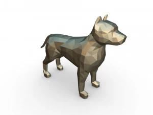 Pitbull-Figur 3D Druckmodell