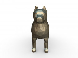 pit bull figure Modello di stampa 3D