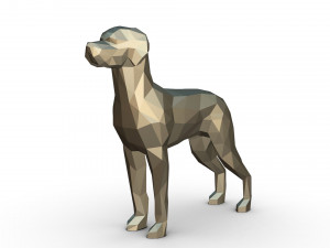weimaraner figure Model Cetak 3D
