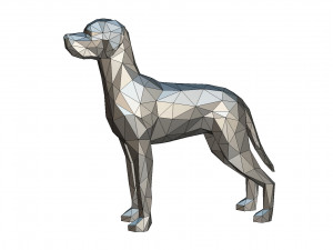 weimaraner figure Model Cetak 3D
