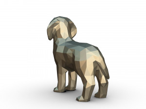 golden labrador figure 3D Print Model