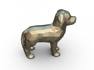 golden labrador figure 3D Print Model