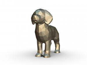 golden labrador figure 3D Print Model