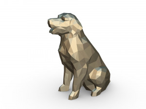 golden retriever figure 3D Print Model