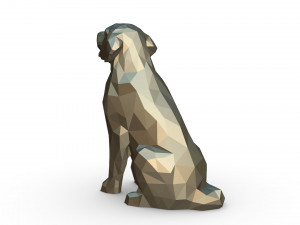 golden retriever figure 3D Print Model