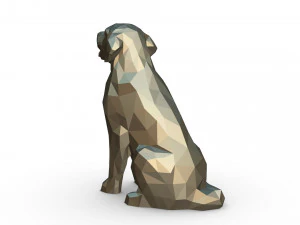 golden retriever figure 3D Print Model