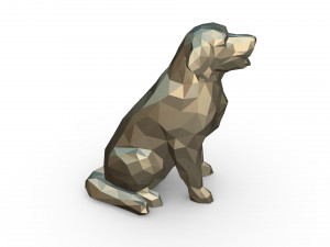golden retriever figure 3D Print Model