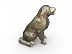 golden retriever figure 3D Print Model