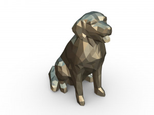 golden retriever figure 3D Print Model