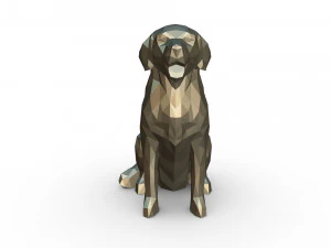 golden retriever figure 3D Print Model