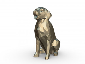 golden retriever figure 3D Print Model