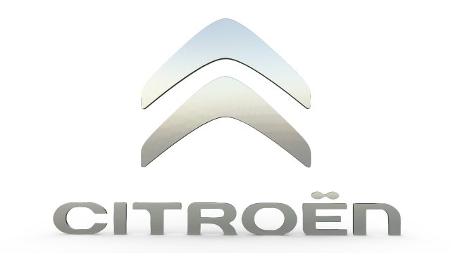citroen logo 2 Modelo 3D .c4d .max .obj .3ds .fbx .stl .blend 