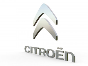 citroen logo 2 Modelo 3D