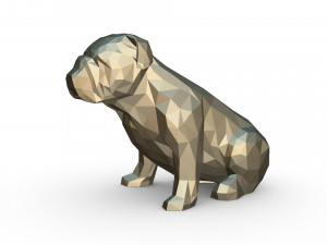 english bulldog figure Modelo de impresión 3D