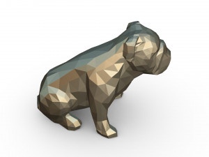 english bulldog figure 3D-printmodel