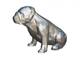 english bulldog figure 3D-printmodel