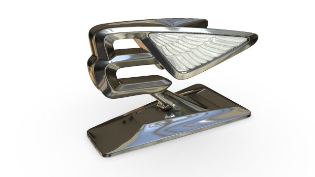 bentley hood ornament Model 3D .c4d .max .obj .3ds .fbx .stl .blend 