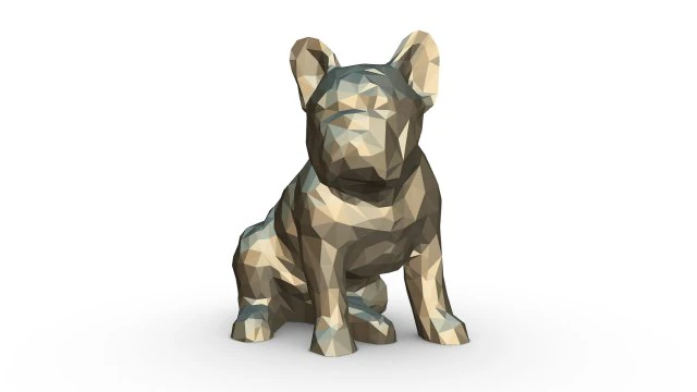 french bulldog figure 3D Print Model .c4d .max .obj .3ds .fbx .stl .blend