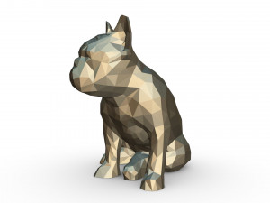 french bulldog figure Model do druku 3D