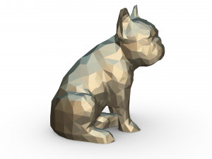 french bulldog figure Model do druku 3D