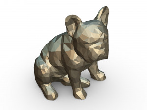 french bulldog figure Model do druku 3D