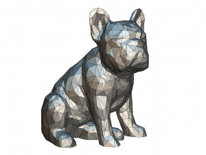 french bulldog figure Model do druku 3D