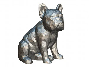 french bulldog figure 3D Print Model