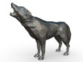 Wolf figure 3D-Modell