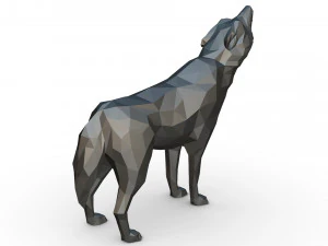 wolf figure 3D Print Model